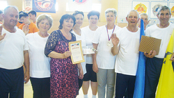 Команда грайворонских пенсионеров заняла третье место в эстафете региональной спартакиады