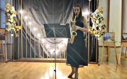 Грайворонская саксофонистка дала концерт в селе Головчино