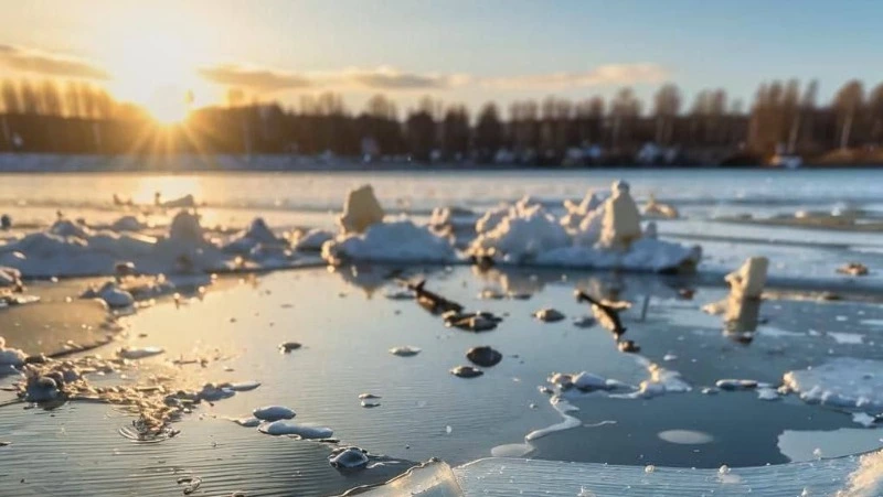 Власти Грайворонского округа предупредили жителей об опасности выхода на лёд