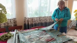 Старинная хоругвь найдена в Грайворонском округе при демонтаже старой сторожки