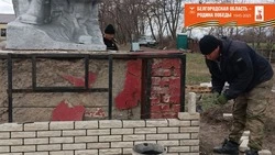 Грайворонцы приступили к благоустройству мемориала к 80-летию Победы на средства гранта