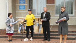 Грайворонский Совет ветеранов передал округу 400 пар палок для скандинавской ходьбы