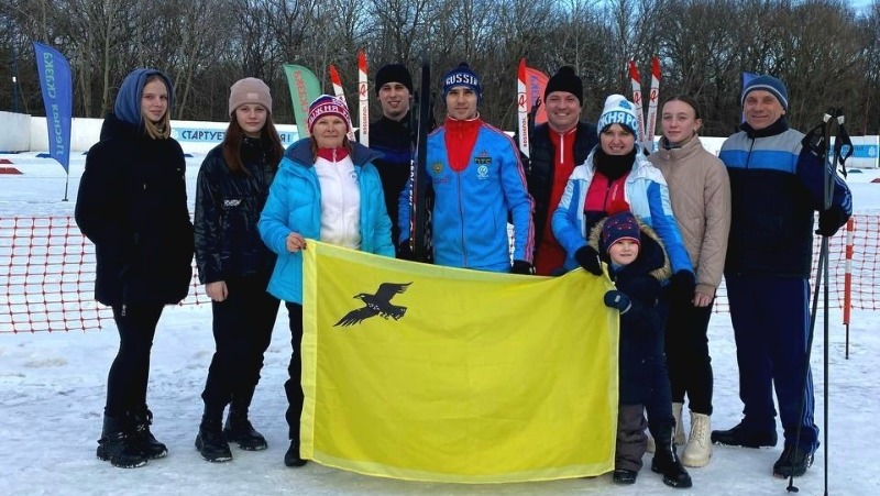 Грайворонская команда приняла участие в областной спартакиаде по лыжным гонкам
