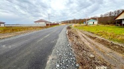 Строительство дороги в микрорайоне ИЖС «Замостье» Грайворонского округа приблизилось к завершению