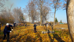 Жители села Безымено Грайворонского округа провели генеральную уборку двух кладбищ