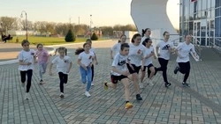Грайворонские фигуристы приняли участие в праздничном забеге ко Дню Победы